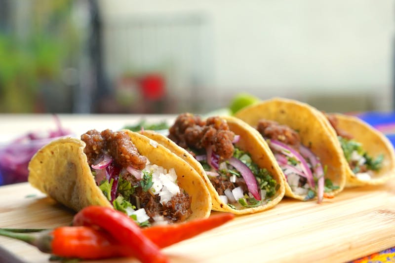 Grilled chicken burrito with fresh salsa