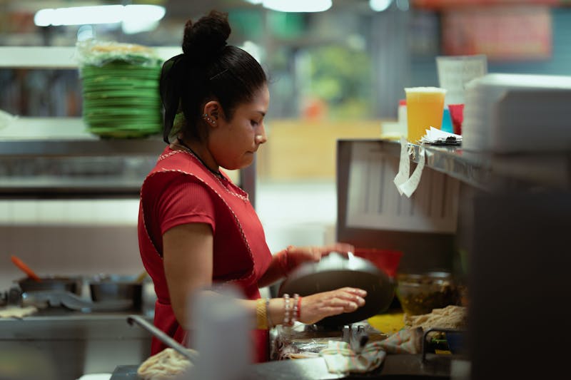 Costa Vida team members working together in the kitchen